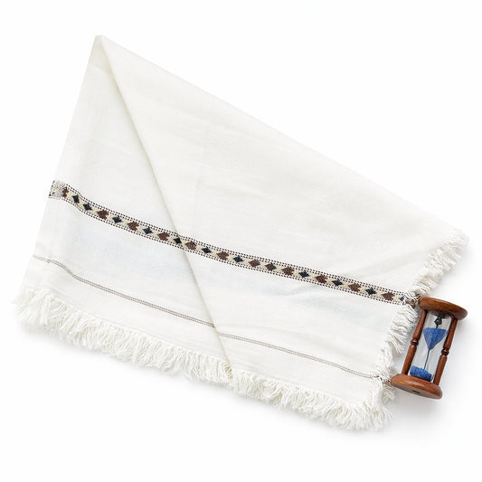 Dussa Shawl Cream – Men’s Premium Wool Layer