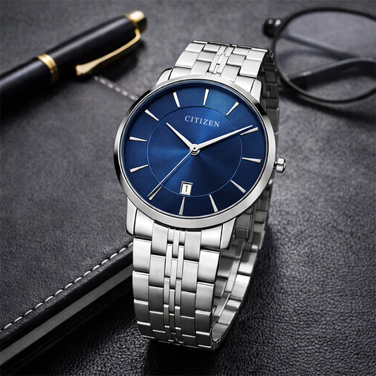 Citizen DZ0040-51L Men’s Quartz Stainless Steel Blue Dial Watch