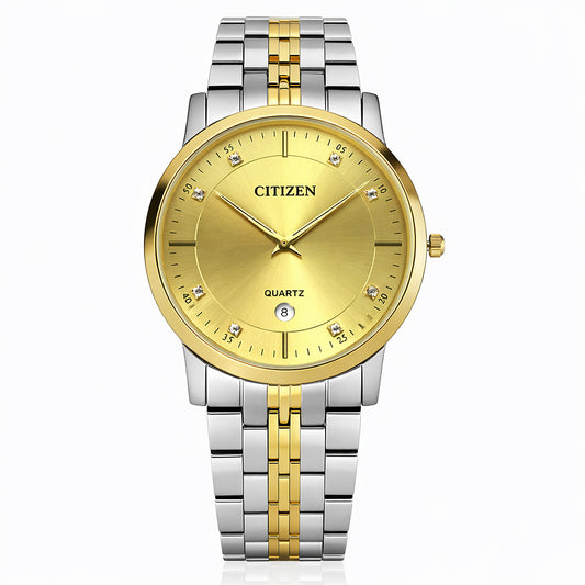 Citizen Men's Two-Tone Gold and Silver Watch - Eco-Drive Quartz Dress
