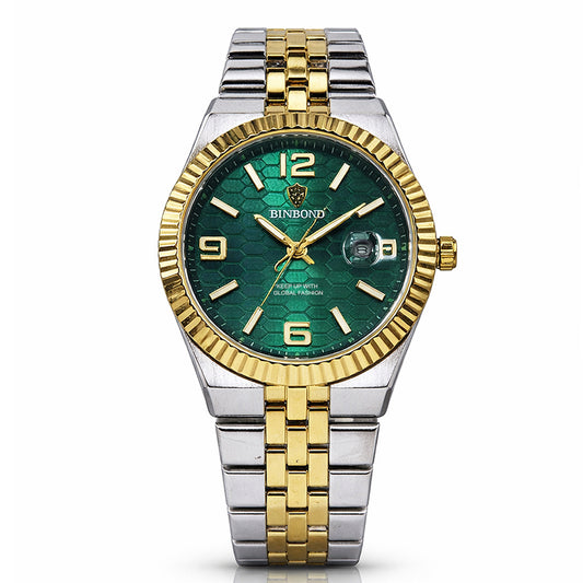Binbond B8181 Men's Luxury Quartz Watch - Waterproof Business