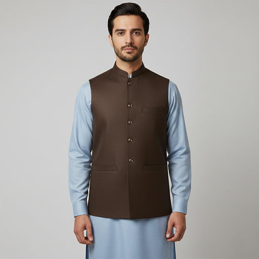 Chocolate Brown Waistcoats – Men’s Tailored Vest